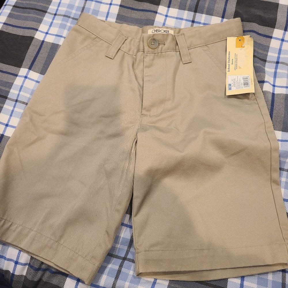 Size 8 boys Cherokee khaki shorts